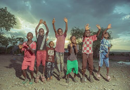 Kinderen in Ethiopie